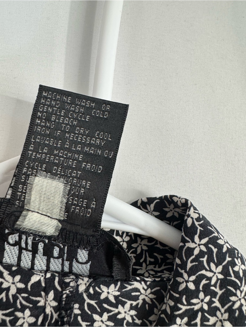 Studio Black and White Mini Floral Button-Down Shirt - Picture 4 of 7